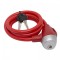 Lacat bicicleta10 mm x 120 cmrosu