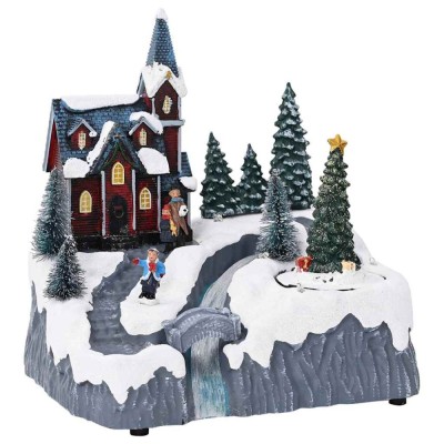 vidaXL Satul de Crăciun Multicolour 20.5 x 17 x 21 cm Plastic 4017041 foto