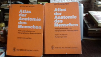 ATLAS DER ANATOMIE DES MENSCHEN - BERTOLINI 2 VOLUME (ATLAS DE ANATOMIA OMULUI) foto