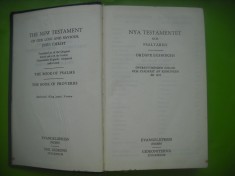 HOPCT SUEDIA NOUL TESTAMENT /NEW TESTAMENT 1966 ENGLEZA/SUEDEZA/ 1057 PAG