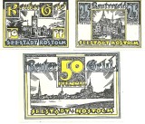 !!! GERMANIA - LOT COMPLET NOTGELD ROSTOCK 1922 - UNC / CELE DIN IMAGINE