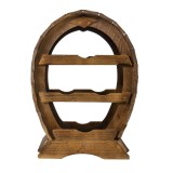 Suport 4 sticle de vin din lemn de brad 43cm Zilan EXT 6096