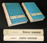 Rara STUDIUL LEMNULUI Vol 1+2 J.Filipovici TIRAJ mic 1225 ex.1044 pag 99+3 planse 782 figuri 207 tabele MANUAL structura compozitie studiu LEMN