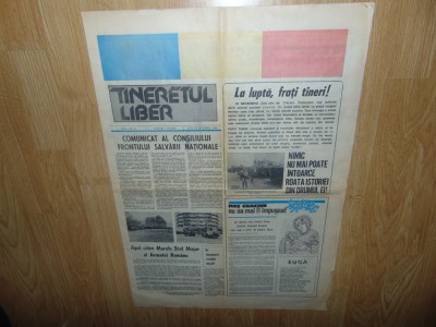 Ziarul Tineretul Liber 25 Decembrie 1989 foto