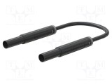 Cablu de măsurare ST&Auml;UBLI 19A 1m mufă banană 4 mm negru