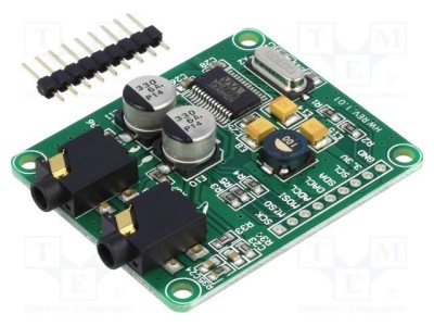 Placă de expansiune MIKROE WM8731 audio analogic I2C SPI prototip foto