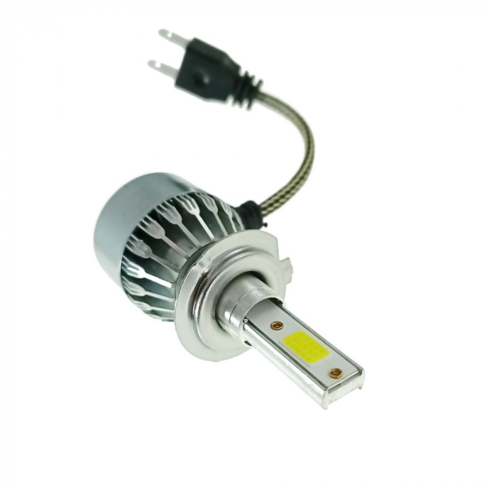 Set 2 becuri auto LED, BA-C6-2-6000, C6, H7, 6000K, 36W, COB