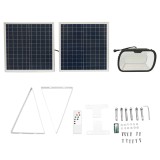 Lampa LED solara 120W cu panou 35W si baterie 7.4V 15Ah Breckner