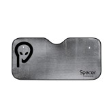 PARASOLAR auto SPACER pentru parbriz, fata dubla, folie din aluminiu, 2 x ventuze prindere, dimensiune 150 x 80 cm &quot;SPAA-PARAS-150&quot;