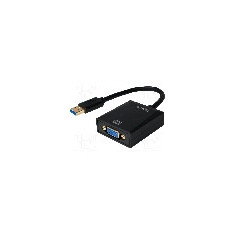 Cablu D-Sub 15pin HD soclu, USB A mufa, USB 2.0, USB 3.0, lungime {{Lungime cablu}}, {{Culoare izola&#355;ie}}, LOGILINK - UA0231