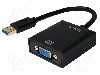Cablu D-Sub 15pin HD soclu, USB A mufa, USB 2.0, USB 3.0, lungime {{Lungime cablu}}, {{Culoare izola&amp;amp;#355;ie}}, LOGILINK - UA0231 foto