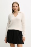 Morgan pulover din amestec de alpaca culoarea bej, light, MCLO