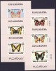 DB1 Ras al Khaima Fauna Fluturi 6 x SS de Lux MNH, Nestampilat