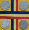 SV * Romania Lot 4 monede x 2 LEI 1872 - 1873 - 1875 - 1876 * ARGINT * Regele Carol I