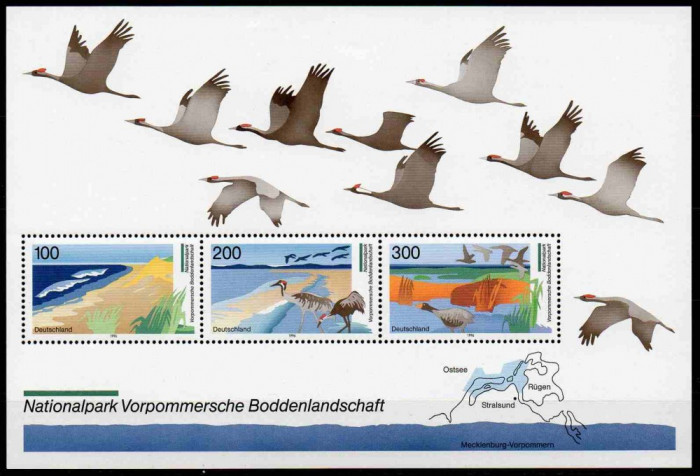 GERMANIA 1996, Fauna - Pasari, serie neuzata, MNH