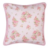 Cumpara ieftin Fata perna bumbac roz verde Trandafiri 40x40 cm