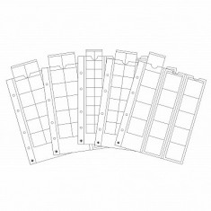 Folii mixte Optima pentru monede cu dimensiuni diferite, pachet 5 buc foto