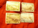 Serie Togo 1984 - Fauna marina protejata , 4 val. stampilate