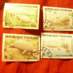 Serie Togo 1984 - Fauna marina protejata , 4 val. stampilate