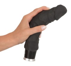 Vibrator clasic realist, flexibil, cu 8 moduri de vibratie Big Vibe, black (23