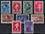 Timbre Belgia 1947, Personalități și Aniversări, Serie Completă MNH, Supratipar - Colecție Rară