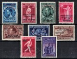 BELGIA 1947 - Supratipar &quot;Luchtpost poste aerienne&quot; / serie completa MNH, Nestampilat