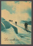 CPIB 24514 CARTE POSTAL - FELICITARE , PEISAJ DE IARNA, SCHIORI, CIRCULATA, 1966