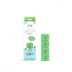 Jucarie senzoriala luminoasa Pippa - Glo Cube, verde