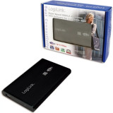 Cumpara ieftin RACK extern LOGILINK pt HDD/SSD 2.5 inch S-ATA interfata PC USB 3.0 aluminiu negru &amp;quot;UA0106&amp;quot;