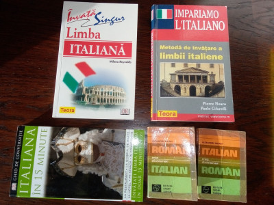 Metoda larousse a limbii italiene+Invata singur italiana , italiana in 15 minute foto