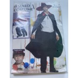 Costum magician, pentru barbati, 3 piese, marimea L