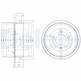 DELPHI BF463 Tambur frana