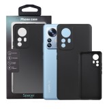 Husa Xiaomi 12 Pro Spacer, negru, grosime 1.5mm, material flexibil TPU &quot;SPPC-XI-12P-TPU&quot;