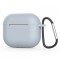 Husa Techsuit Silicone pentru Apple AirPods 4, Argintie