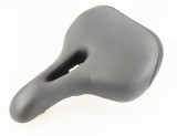 Șa Bicicletă Jet SM-1125H, Negru, Piele Eco, Spumă Ușoară, 200x255mm, Oțel