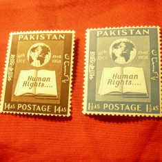 Serie Pakistan 1998 - 10 Ani Drepturile Omului , 2 valori