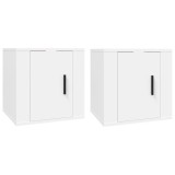 Cumpara ieftin Dulapuri TV montate pe perete, 2 buc., alb, 40x34,5x40 cm