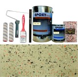 Cumpara ieftin Kit Complet Vopsea Epoxidica Crem Orange Granite, ABW Royal