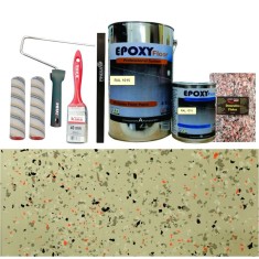 Kit Complet Vopsea Epoxidica Crem Orange Granite