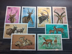 RWANDA 1975-MNH-ANTILOPE-SERIE foto