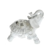 Statueta elefant argintiu 9 cm
