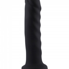 Dildo Anal Conectare KlicLok pentru Masini de Sex Hismith, Negru, 19.5 cm