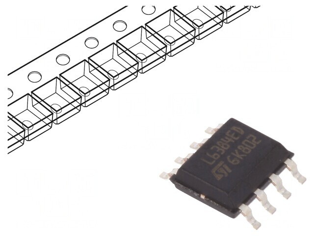 Driver Push-Pull 400mA 580V 2-Channel SO8 400kHz