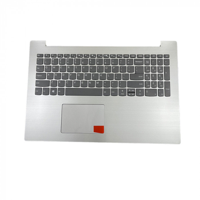 Carcasa superioara cu tastatura palmrest Laptop, Lenovo, IdeaPad 320-15AST Type 80XV, 5CB0N86311, argintie, layout US