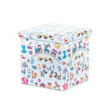 Cumpara ieftin Taburete cu spatiu depozitare, Design, MDF Piele ecologica, 100 kg, 38 x 38, Toys