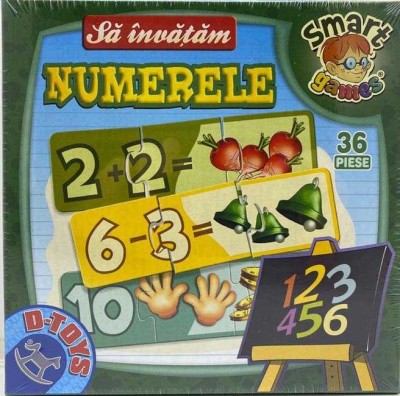 Sa invatam numerele- Smart games joc puzzle foto