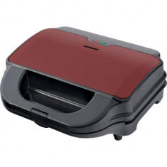 Sandwich-maker Heinner Crispy Morning SM-2H900BKS 900W Rosu/Negru foto