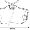 Placute frana Mitsubishi Carisma (Da), Colt Czc Cabriolet (Rg), Colt 6 (Z3 A, Z2 A), Space Star (Dg A); Proton IMPIAN; Smart Forfour (454); Volvo S40