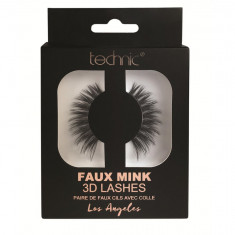 Gene false banda 3D Technic Faux Mink Lashes Los Angeles, Adeziv inclus