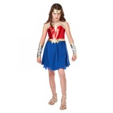 Costum Wonder Woman Deluxe pentru fete 128 cm 7-8 ani